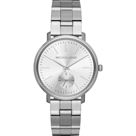 michael kors damenuhr mk3499|Michael Kors Jaryn Silver Dial Stainless Steel Ladies Watch .